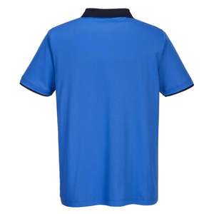 PORTWEST - PW210RNAM PW2 short sleeve royal <b>blue</b>/<b>navy</b> <b>blue</b> <b>polo</b> <b>shirt</b> - EAN 5036108357598 WORK T-<b>SHIRTS</b> AND <b>POLO</b> <b>SHIRTS</b> - Product Image 2