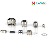 HOONSUN HX-RG PG Presse-étoupe industriel basse tension en laiton nickelé IP68 pour câbles de 16-20 mm Taille 13.5