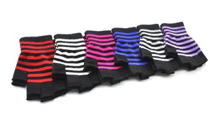 Öğrenciler için ücretsiz boyut kış örgü çizgili parmaksız eldiven bisiklet açık rahat kayak ve dokunmatik ekran eldiveni kullanım satış! - Product Image 5