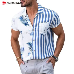 Short Sleeve Shirt Mens Button Up Shirt Short Sleeve 2022 Wholesale Factory Summer New Trendy Casual Shirts