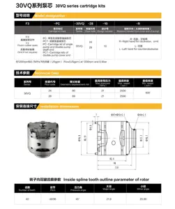 Manufacture Price Vickers Hydraulic Pump Spare Parts 30VQ Vane Pump Cartridge Kit