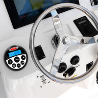 Radio marina BT impermeable, estéreo FM AM, reproductor de audio digital + 2 pares de altavoces estéreo de 4 pulgadas para ATV, UTV, carrito de golf, tractor