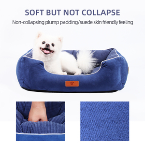 Hundes ofa Hot Sale Luxus Hunde bett Soft Warm Long Plüsch Square Kennel Hunde bett - Product Image 6