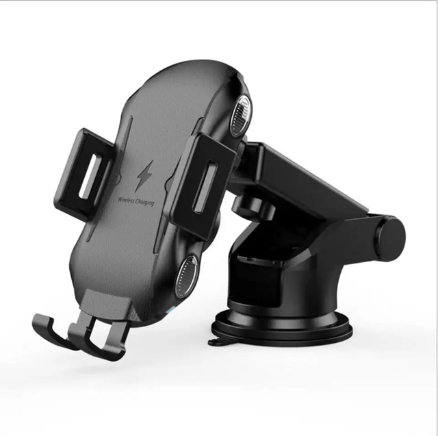 Wireless Car Charger Mount 15W Fast Charging Auto Clamping Air Vent Phone Holder Stable Adjustable Height Durable