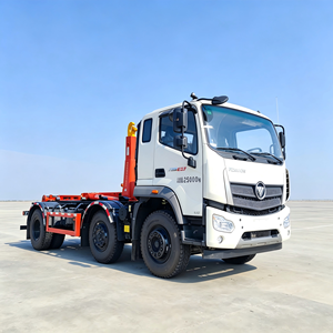 รถบรรทุกเก็บขยะแบบถอดได้ Foton Raywoo 6x2 ปิดผนึกกันรั่วซึม พร้อมระบบยกแบบ Hook Lift สำหรับเก็บขยะและของเสีย - Product Image 3
