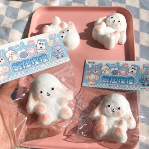 ของเล่นบีบขายส่ง กระต่ายหูตกนุ่มพิเศษ เนื้อสัมผัสนุ่มคล้ายดินเหนียว ของเล่นบีบคลายเครียด - Product Image 4