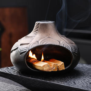 Brûleur d'encens en céramique et porcelaine fait main, motif ondulé, design à reflux, prix <span class=keywords><strong>de</strong></span> gros d'usine, porte-encens pour <span class=keywords><strong>la</strong></span> <span class=keywords><strong>maison</strong></span> et le bureau - Product Image 2