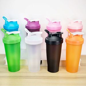 20Oz Portable Gym Sports Plastic Drinkware Water <b>Bottle</b> With Mixing Ball for Powder <b>Shaker</b> - Product Image 5