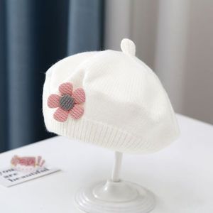 Chapeau béret en tricot pour bébé <span class=keywords><strong>fille</strong></span>, respirant, chaud, mignon, tendance, automne-hiver - Product Image 3
