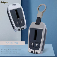 Nouvelle Housse de Clé de Voiture en Alliage de Zinc et Gel de Silice pour Isuzu D-MAX MUX Camion DMAX 2015 2016 2017 2018 2019 2020, Protection Porte-clés