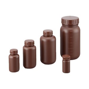 Botella Nikko que bloquea la luz 2-5077, botella redonda de laboratorio de HDPE con boca ancha y boca estrecha para almacenamiento de productos químicos - Product Image 2