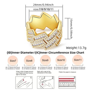 Cincin geometris zirkonia persegi tangga zirkon penuh, cincin pernikahan pertunangan lapis emas kuningan kepribadian serbaguna CZ - Product Image 2
