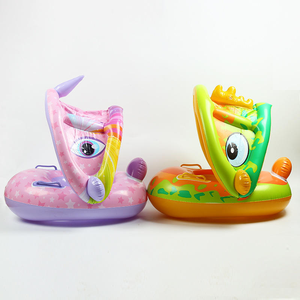 Bán Buôn Màu Tím Vàng Bé Float Xử Lý Phim Hoạt Hình Unicorn Khủng Long Bé Bơi Float Bé Bơi Hồ Bơi Nổi Với Mái Hiên - Product Image 4