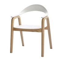 Luxe moderne En Plastique Chaise En Bois dinant la chaise
