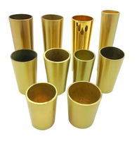 Pas cher prix en laiton canapé jambe couvre chaise tasses cuivre meubles table pieds jambe couverture