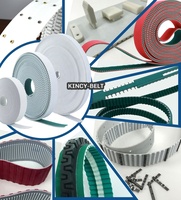 Correa de distribución T5/T9/T10/T20 con revestimiento de PU,PVC, APL, fieltro, goma, espuma, silicona PU/poliuretano
