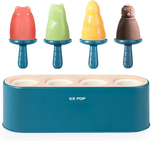 Molde de silicona de grado alimenticio al por mayor para paletas de hielo, fácil de usar, para hacer paletas de hielo novedosas con palitos sostenibles - Product Image 4