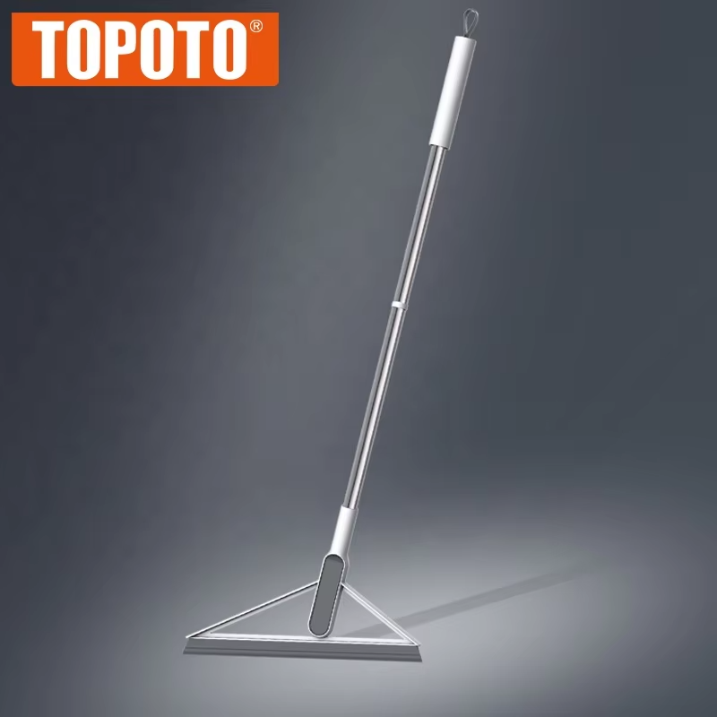TOPOTO Home Long Handle Adjustable Metal Wiper Broom Durable Eco-Friendly Modern Indoor Bathroom Glass Floor Cleaning Water · image 1