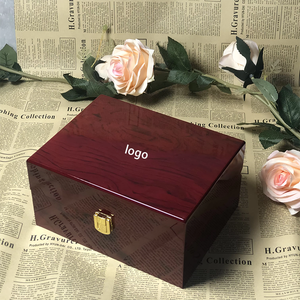 Custom <b>Watch</b> Box Wooden <b>Watch</b> <b>Case</b> Blue Gift Packaging Display Box with Logo for Wristwatch Retail - Product Image 1