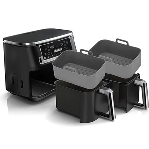 Revestimientos de Silicona para Freidora de Aire, Moldes Cuadrados de Silicona Reutilizables y Herramientas de Repostería, 1 por Kit, para Usar con Freidora de Aire - Product Image 1
