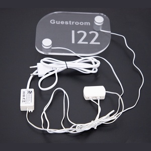 Illuminated House Signs Modern Personalized <b>LED</b> <b>Light</b> Acrylic Sign Plaque - Product Image 2