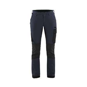 BLAKLADER - 712216458699D22 Pantalones de servicio elásticos de 4 vías para mujer Azul marino oscuro/Negro-PANTALÓN DE TRABAJO EAN 7330509742662 - Product Image 1