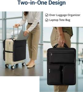 Sac de rangement pour bagages avec plusieurs poches, sacs de voyage portables pour valises avec sangles réglables - Product Image 3