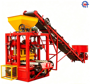 Machine à fabriquer des blocs semi-automatique QT4-24, machine à fabriquer des blocs creux en béton, machine à fabriquer des briques solides en ciment et sable, ligne de production de pavés - Product Image 2
