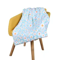 Selimut flanel cetak bunga kustom selimut flanel hangat dan lembut cetak selimut bulu kustom untuk musim dingin