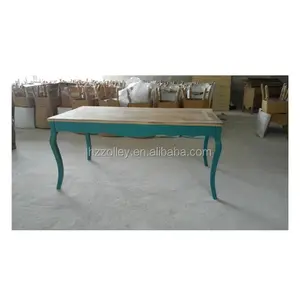 Modern Wood Dining Table Portable Long Dining Table