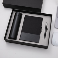 Carnet de notes en cuir PU rouge personnalisable tasse thermos coffret cadeau vente en gros ensemble promotionnel de stylo bouteille d'eau et journal d'affaires de luxe