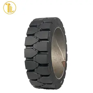 Solid press on tyre for forklift 16x6x10 1/2 18x8x12 1/8 high quality wheel tires