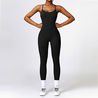 Combinaison de sport rembourrée sexy SHINBENE, body, taille plus, combinaison de yoga pour femme, dos nageur