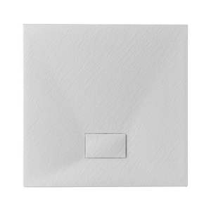 Receveur de douche Stone Essence Slim Quadro 80 x 80 cm finition noir mat pour salles de bain modernes - Product Image 1