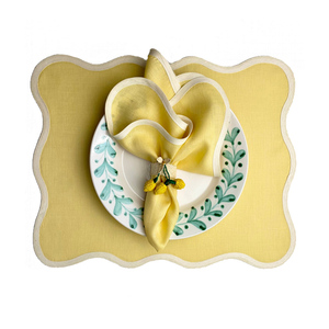 Vente <span class=keywords><strong>en</strong></span> gros <span class=keywords><strong>de</strong></span> napperons et <span class=keywords><strong>de</strong></span> serviettes à bord ondulé brodé, serviettes brodées <span class=keywords><strong>en</strong></span> lin festonné pour restaurants <span class=keywords><strong>de</strong></span> mariage - Product Image 4