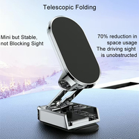 Produits très vendus Accessoires pour téléphones portables Support magnétique puissant pour téléphone de voiture Support pliable Support universel en alliage de zinc OEM