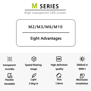 P10 Holographic vô hình <span class=keywords><strong>3D</strong></span> Holographic Trong Suốt LED hiển thị <span class=keywords><strong>1080P</strong></span> HDR Độ sáng cao cho trong nhà quảng cáo bán lẻ - Product Image 2