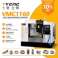 Centre d'usinage CNC Vmc1160 3/4/5 axes, contrôleur CNC GSK BT40, prix des machines de fraisage CNC pour métaux