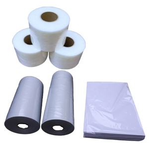 Rouleau de tissu non tissé thermocollant avec revêtement PES, élastique et doux, pour vêtements, en matériau PE - Product Image 3