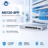 Meraki MS120-8FP Switch L2 Gigabit PoE+ de 8 Puertos y 124W, 2x SFP 20Gbps, Switch Gigabit PoE para Campus de 8 Puertos