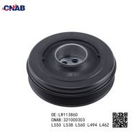 Pulley Crankshaft 	 LR113860 	 L550 L538 L560 L494 L462 	 L550 L538 L560 L494 L462PT204 204DTA