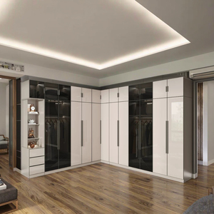 Armadio Moderno a <span class=keywords><strong>L</strong></span> per Camera da Letto, Guardaroba Semplice per Appartamenti - Product Image 2