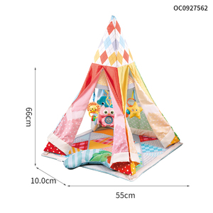 High Quality Plush Indoor Baby Fabric <strong>Wigwam</strong> Play <strong>Tent</strong> for Kids Girls with Rattle - Product Image 6