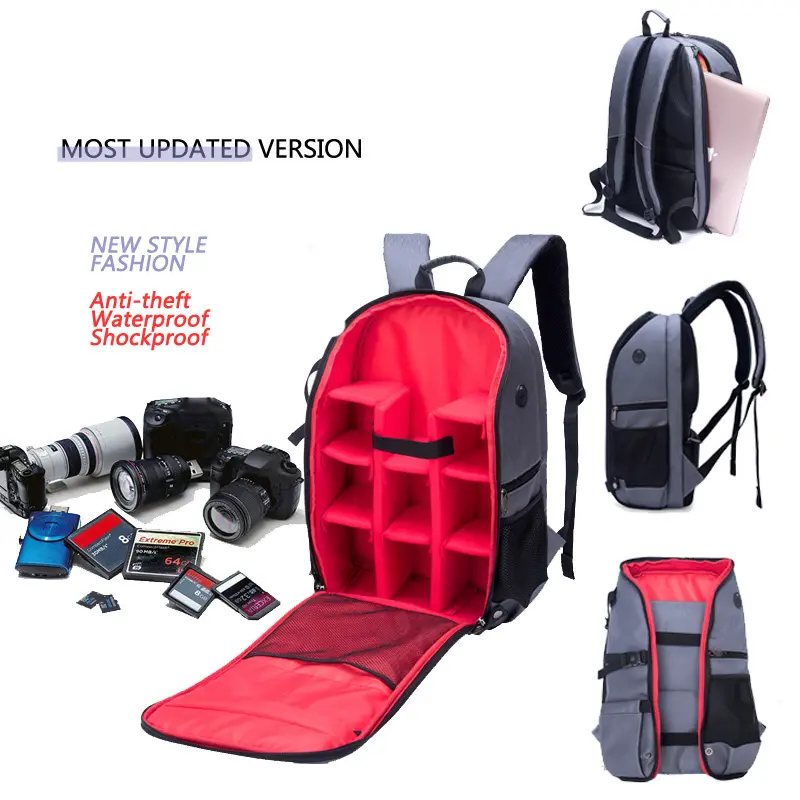 Professionelle oem kamera rucksack tasche für DSLR/SLR SLR Objektiv, Laptop und Andere Digital Kamera Nikon Zubehör