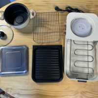 Gril électrique d'intérieur 2-en-1 de haute qualité, antiadhésif, détachable, pour camping-car et hôtel, sans fumée, mini-plat chauffant de table au charbon de bois