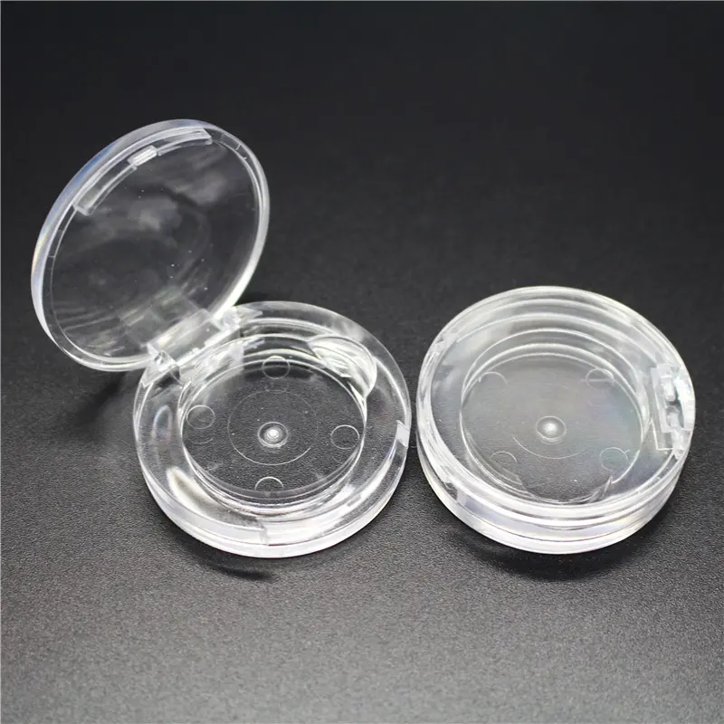 P-Lan Merk Voorraad 100 Stuks Factory Prijs Groothandel Geen Logo 26.7Mm Ronde Clear Single Oogschaduw Case Met pannen