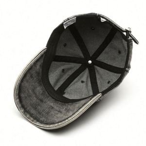 High Quality Cowboy <b>Baseball</b> <b>Cap</b> Washed Distressed Hats <b>Plain</b> Adjustable Cotton Denim Dad Outdoor Sports Hat Promotion Gift - Product Image 4