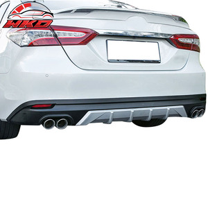 สำหรับ Toyota Camry 2018-2024 ดิฟฟิวเซอร์กันชนหลังแบบไม่ทาสี สีดำและสีเงิน วัสดุ PP คุณภาพสูง ชุดแต่ง - Product Image 2