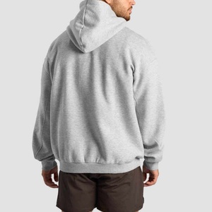 Sudadera con Capucha para Hombre, Gruesa, 100% Algodón, Forro Polar, Anti-Pilling, Talla Grande, Transpirable, con Bolsillo Canguro, Corte Regular, para Invierno - Product Image 2