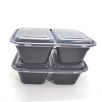 Ningbo Conteneurs à bento en plastique à 2 compartiments fabriqués en usine Boîtes de rangement pour repas de style japonais de qualité supérieure